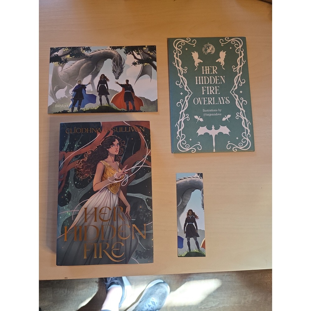 Fairlyloot "Her Hidden Fire" book and overlays
